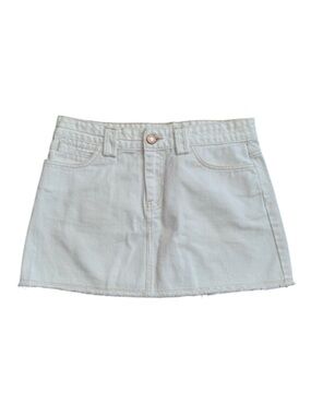 Old Navy Ultra Low Rise Denim Mini Skirt Light Wash Y2K Coquette Micro Mini 6